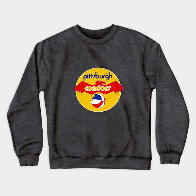 Vintage Pittsburgh Condors ABA Basketball 1971 Crewneck Sweatshirt by LocalZonly